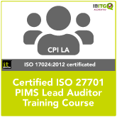 Certified ISO 27701 PIMS Lead Auditor Instructor-Led Online Training Course